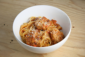 Spicy Meatballs with Spaghettis